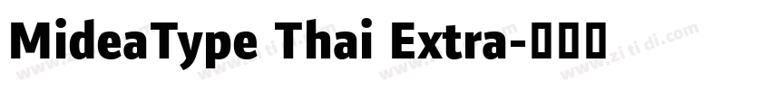 MideaType Thai Extra字体转换